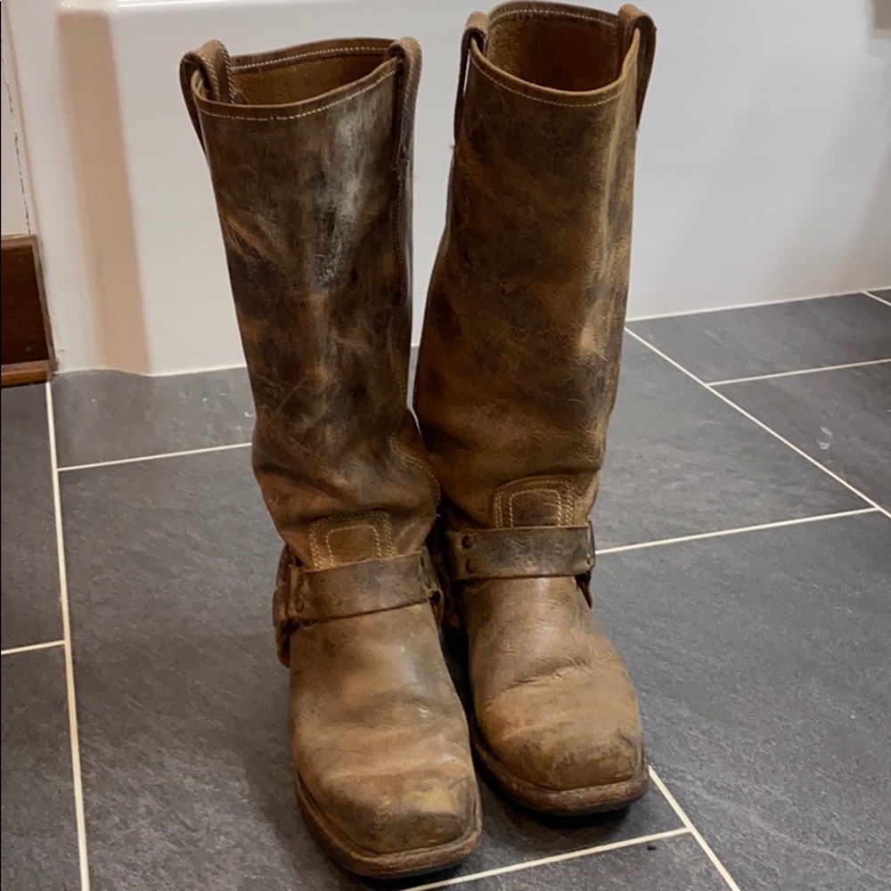 Frye harness boots